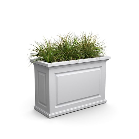 Mayne Nantucket Trough Planter, 36 x 16 x24, White 4847-W